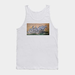 GALLOPING ZEBRAS Tank Top